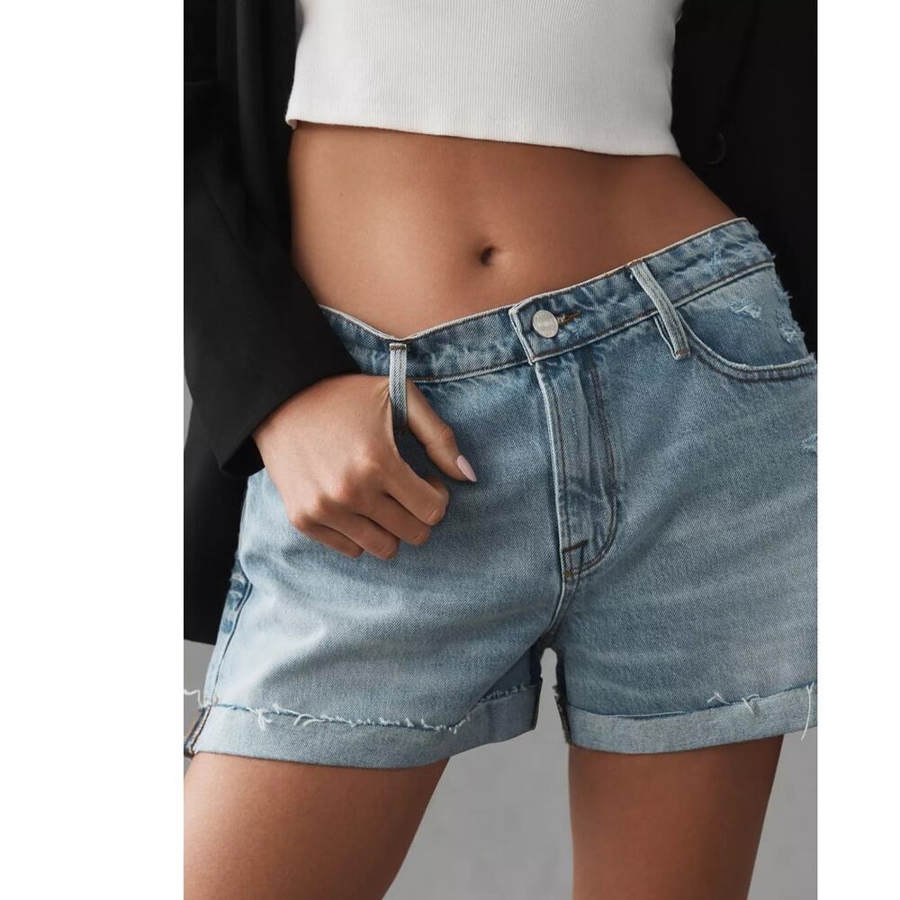 NWT ANTHROPOLOGIE Frame Le Grand Garcon Shorts $198 SIZE 31 Vintage Denim